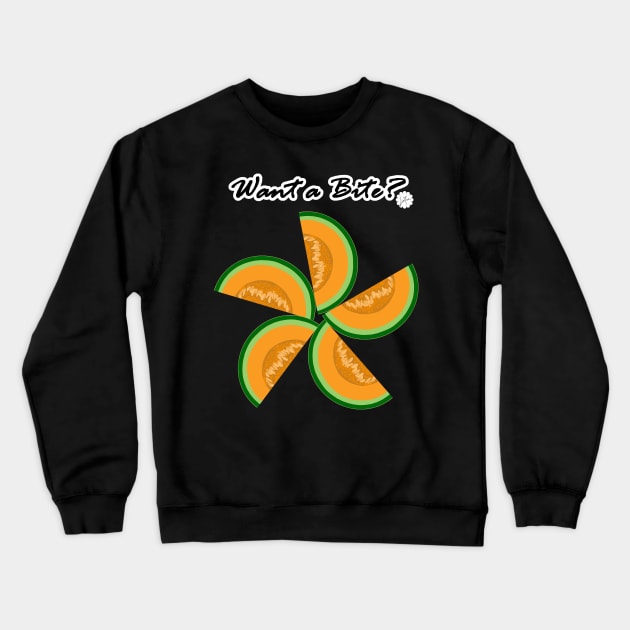 Cantaloupe Melon Crewneck Sweatshirt by LinYue